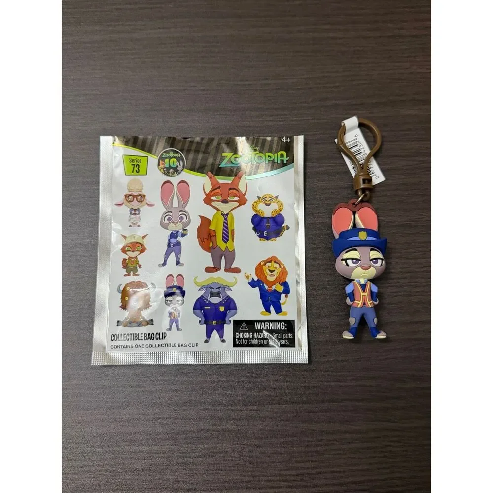 Disney Zootopia Series 73 Bag Clip Keychain - Judy In Meter Maid Outfit